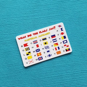 Disney Cruise Fish Verlängerungsgeschenk - FE Geschenk - Flaggen Dekoder - Nautische Flagge Alphabet Karte - DCL FE Geschenk