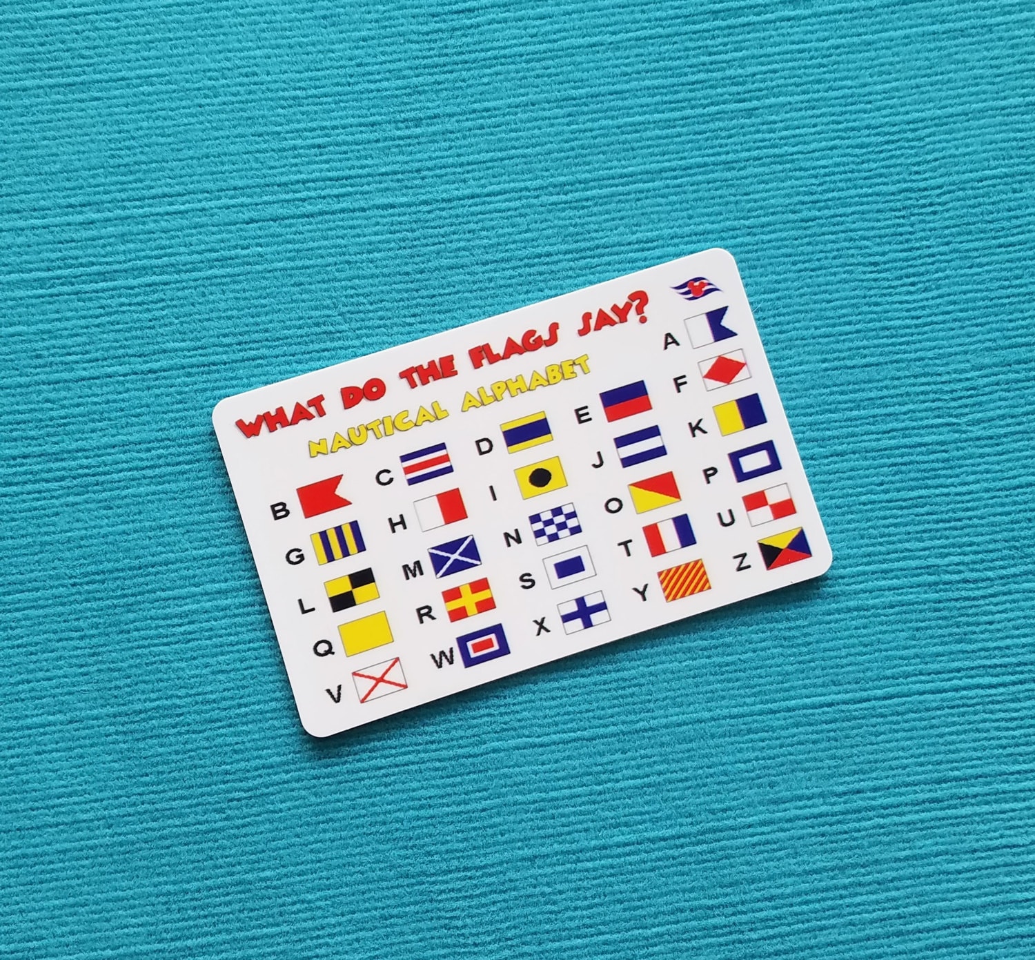 Nautical Flag Alphabet Card - Disney Cruise Fish Extender Gift - Etsy