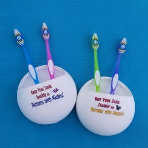 Disney Cruise - Parks -  Toothbrush Holder - Suction Mounted - Disney Cruise DCLFish Extender Gift - FE Gift - Disney World WDW - Disneyland