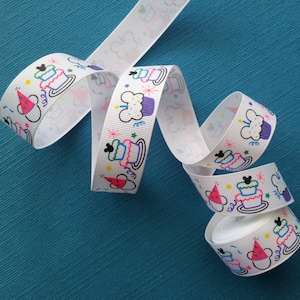Mickey Birthday Party 7/8&quot; Grosgrain Ribbon
