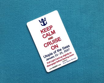 Royal Caribbean Anchor Cruise Light Card® mit benutzerdefiniertem Schiff und Datum Kartenschlüsselschalter-Aktivator