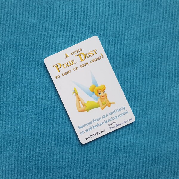 Tinkerbell Disney Cruise DCL Light Card® card key switch activator Great for Fish Extender FE Gift