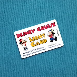Mickey en Minnie Disney Cruise Light Card®-kaartsleutelschakelaaractivator voor Fish Extender FE Gift DCL