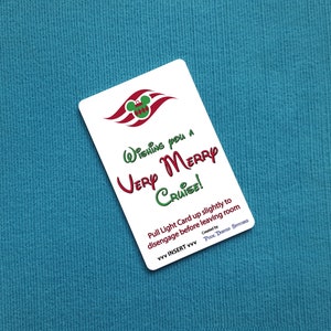 Carte Very Merrytime Christmas Very Merry Christmas Cruise Disney Cruise Light Card® activateur d'interrupteur à clé pour Fish Extender FE Gift DCL