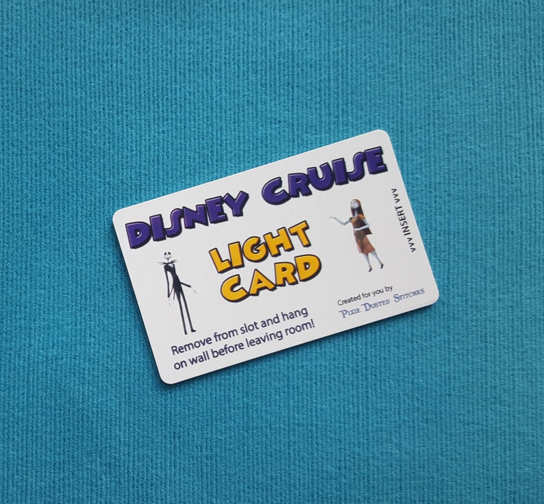 Jack Skellington /& Sally Nightmare Before Christmas Disney Cruise Light Card\u00ae card key switch activator for Fish Extender FE Gift DCL