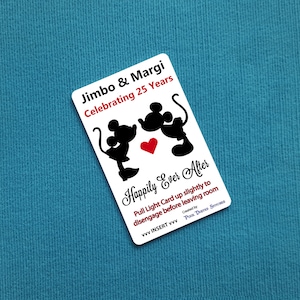 Disney Cruise Light Card® - Cruise Jahrestag - Küssen Mickey & Minnie - magische Schlüsselkarte Aktivator Fisch Verlängerung FE Geschenk DCL