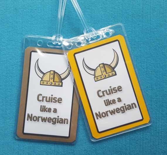 Norwegian Cruise Cruise Like a Norwegian Luggage Tags Set of