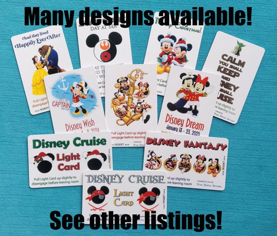 Mickey and Minnie Disney Cruise Light Card® Card Key Switch