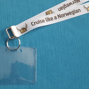 Norwegian Cruise Lanyard: Soft Grosgrain Ribbon, Child or Adult Size