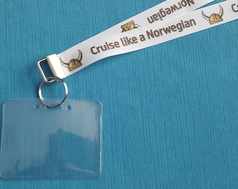 Norwegian Cruise Lanyard: Soft Grosgrain Ribbon, Child or Adult Size