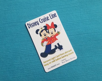 Disney Cruise Line Light Card® - Captain Mickey & Sailor Minnie - magic card key switch activator for Fish Extender FE Gift DCL