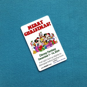Joyeux Noël Gang Light Card® - Croisière de Noël - Activateur d'interrupteur à clé pour Fish Extender FE Gift Disney