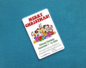 Disney Cruise Light Weihnachtskarte - Fisch Verlängerungsgeschenk