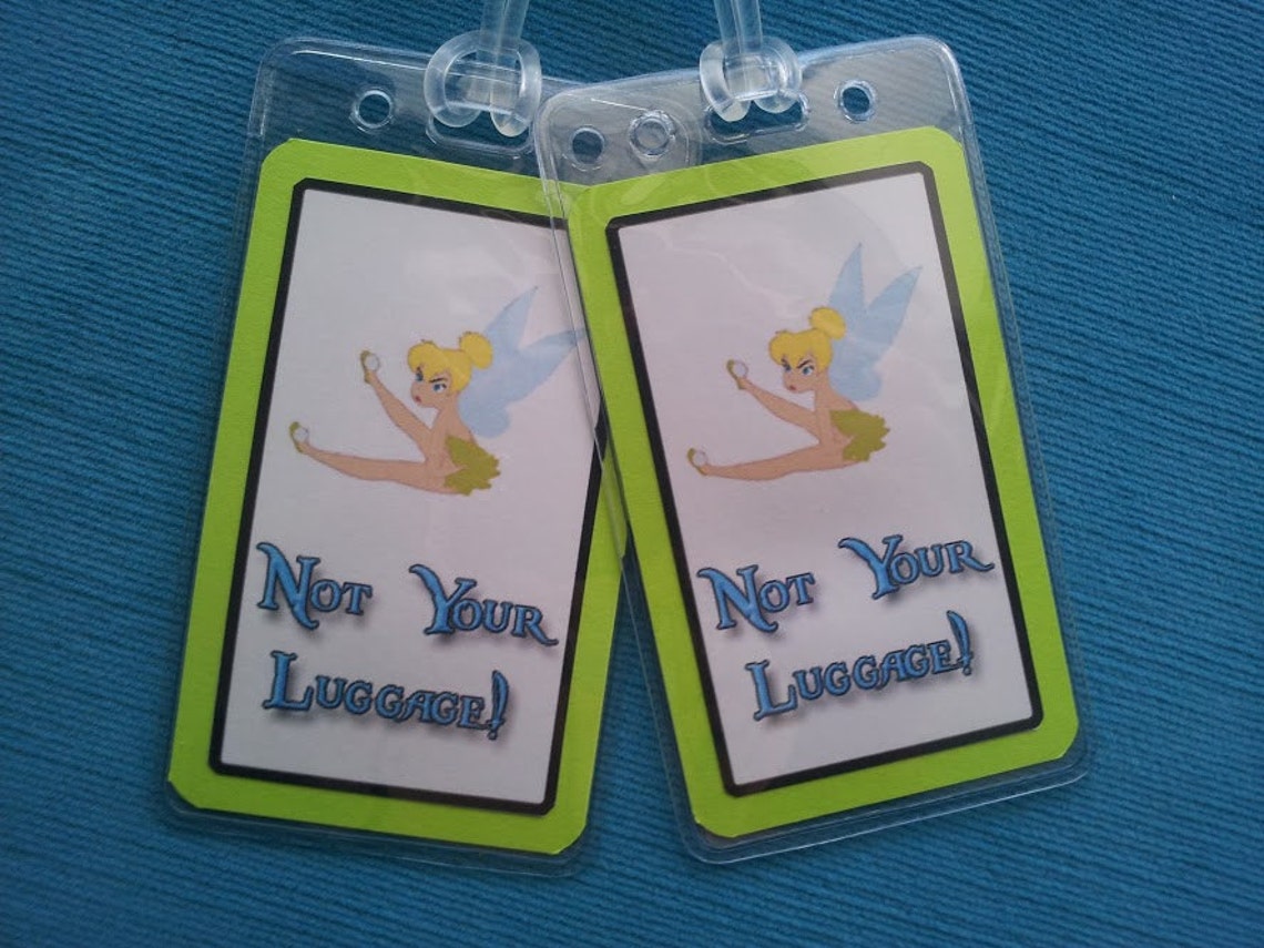 Custom Luggage Tags Set of 4 for Disney World/land Universal Etsy
