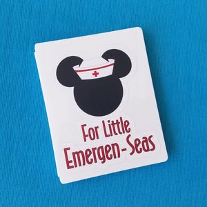 Disney Cruise Complete First Aid Kit OR Waterproof Vinyl Decal - Emergen-Sea - Disney Cruise Fish Extender Gift - DCL FE Gift - Cabin Gift