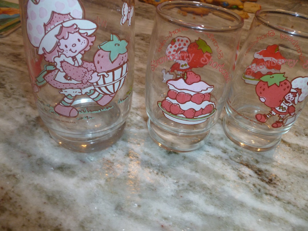 Vintage Strawberry Shortcake Glasses Etsy