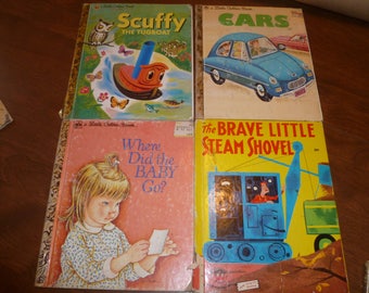 Four Vintage Little Golden Books