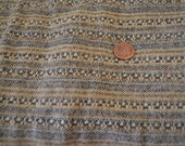1960 39 s Vintage Woven Wool Fabric 1 yard 30 quot by 63 quot wide colors include blue ecru camel and brown cross woven -great for a cape or poncho