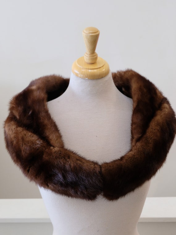 1950's Vintage Gorgeous Dark Ranch Brown Mink Fur