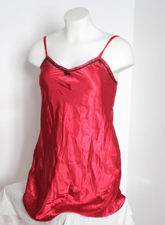 red satin camisole dress Satin Draped Front Camisole Dress in Poppy  Carl Meyers