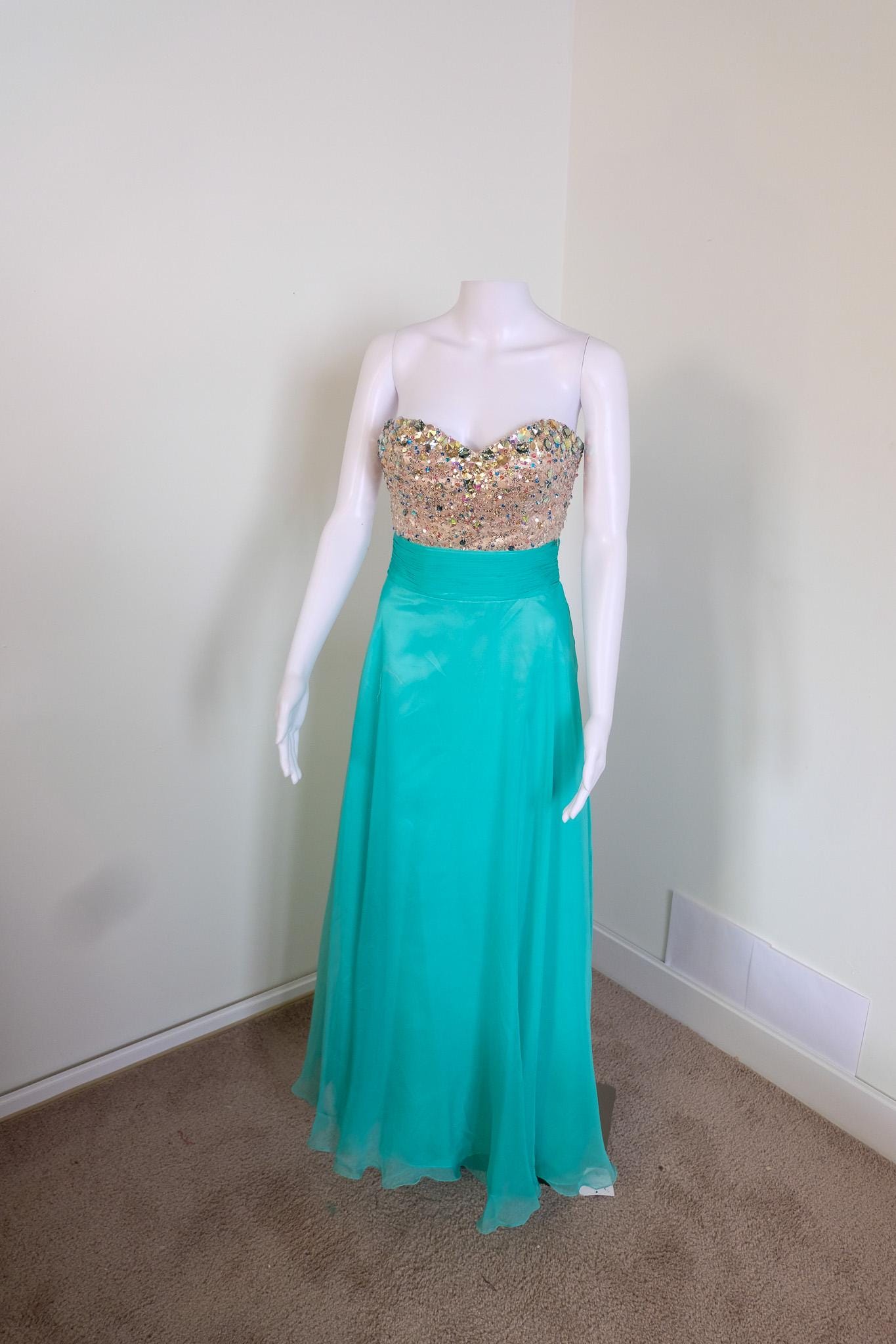 Seafoam Chiffon Dress