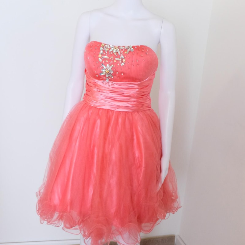 Pink and Orange Prom Dress Etsy — free download