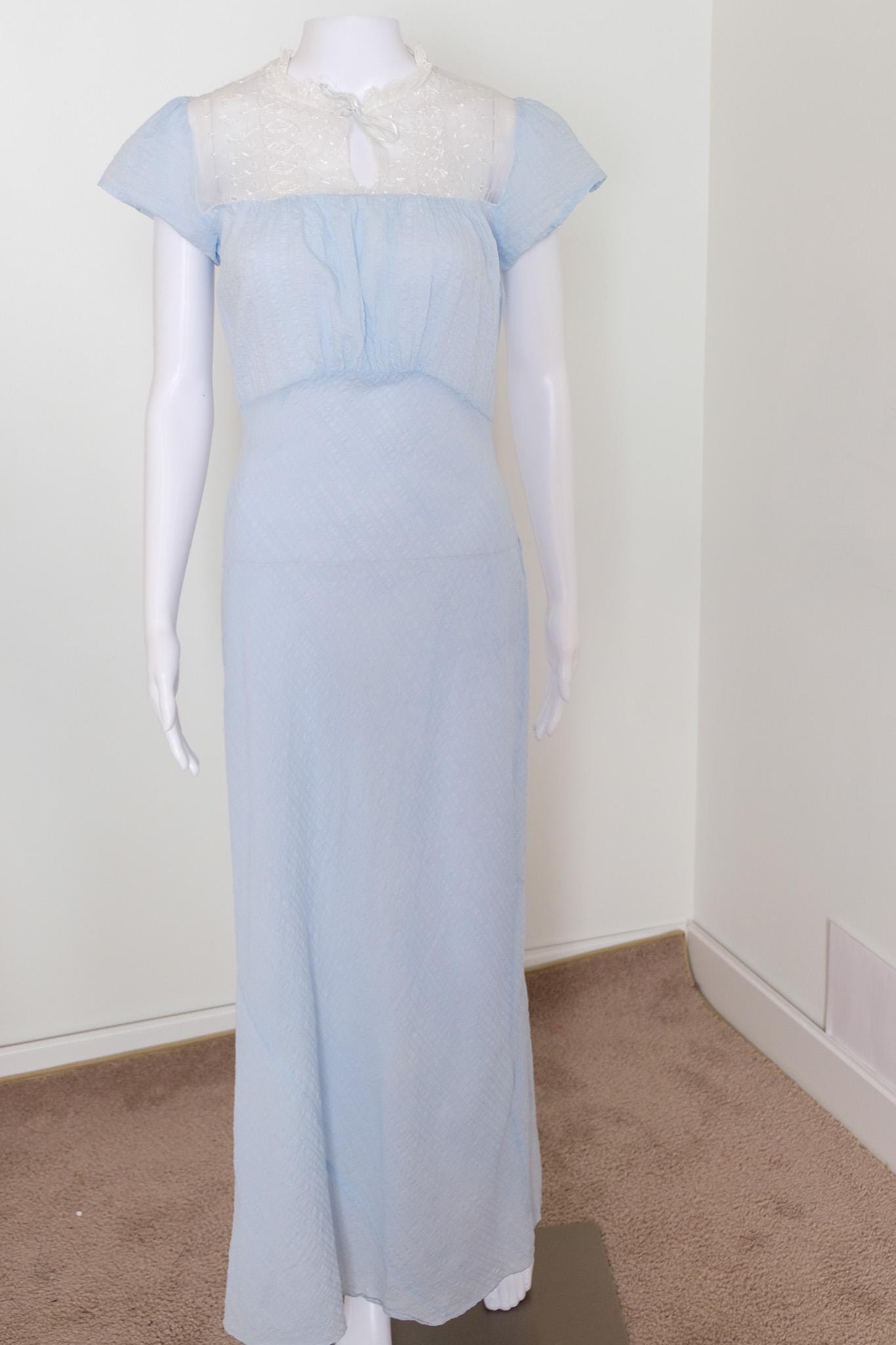 Light Blue Cap Sleeve Dress - Etsy