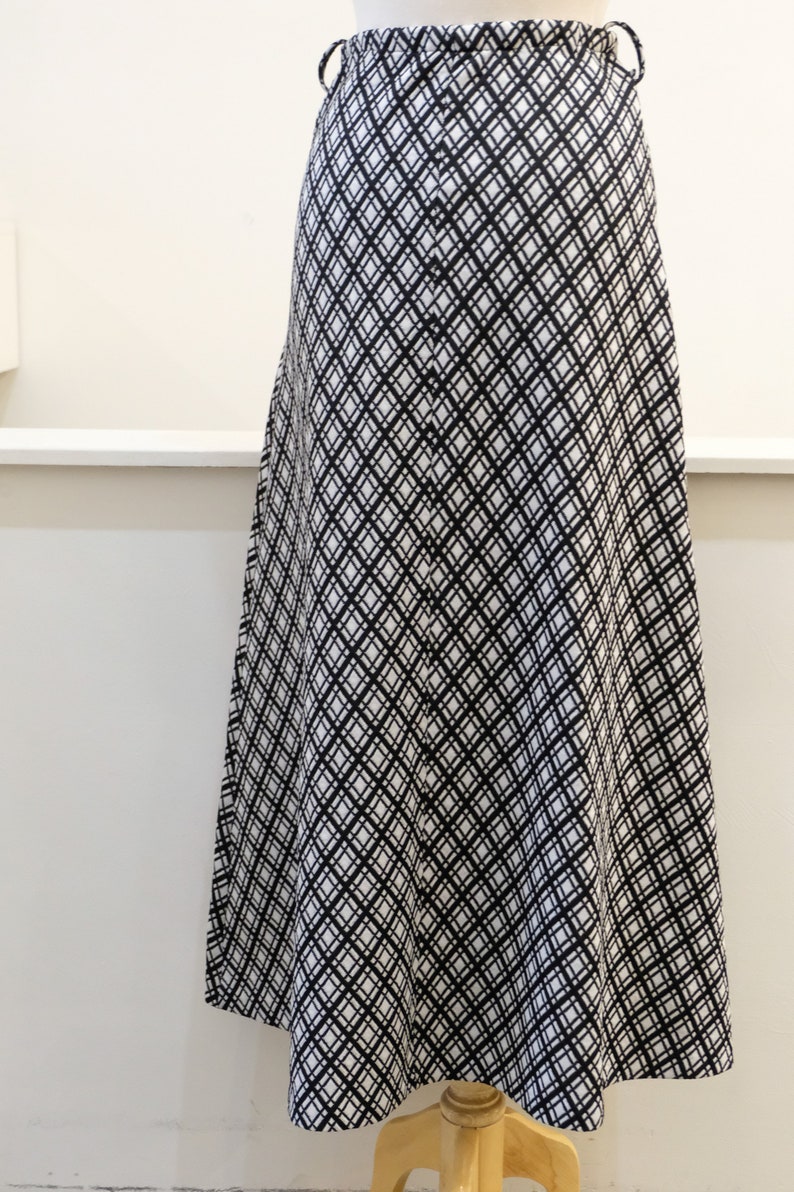 1970's Vintage Op Art Polyester Double Knit Maxi - Etsy