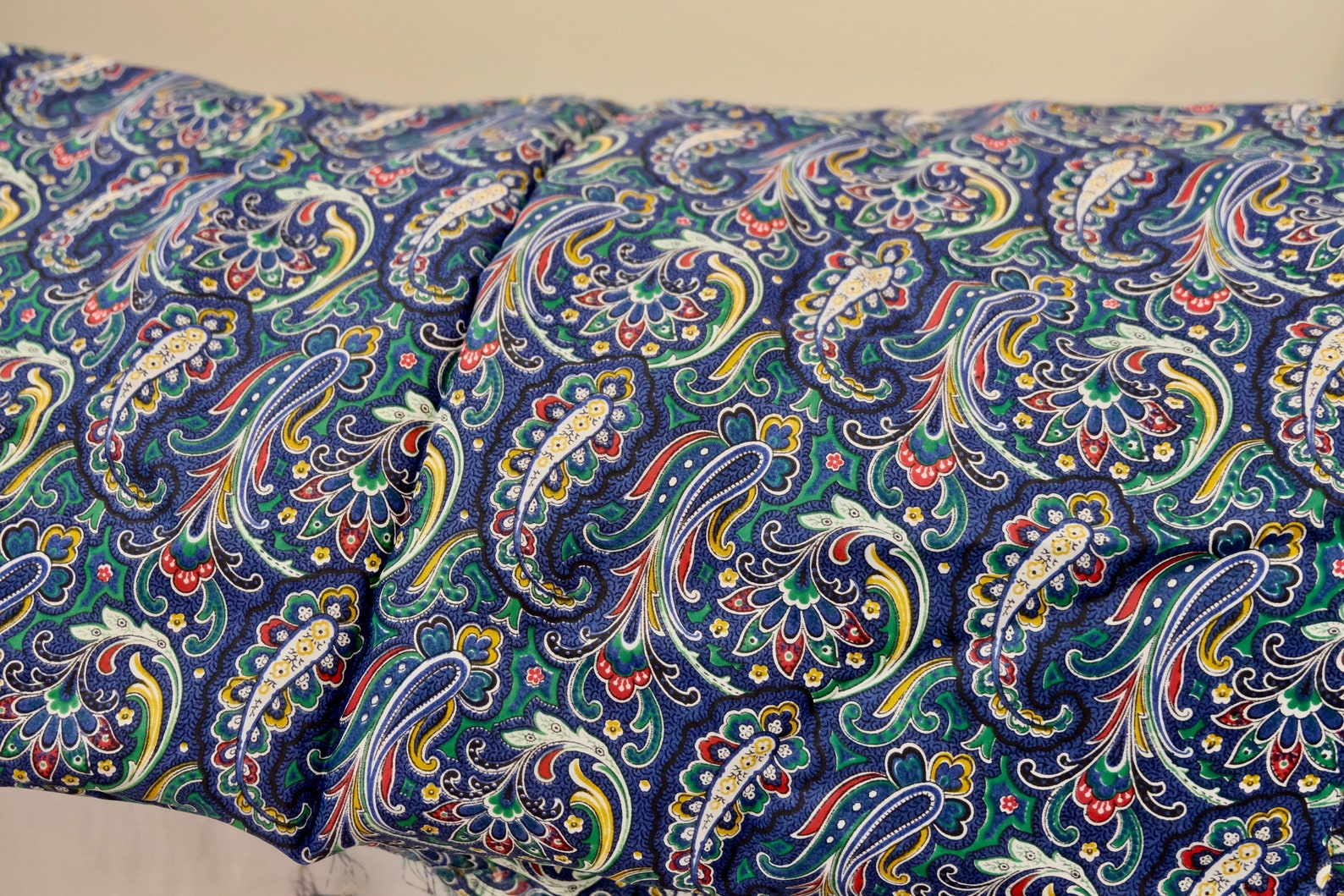 Penelope Blue Paisley Silk