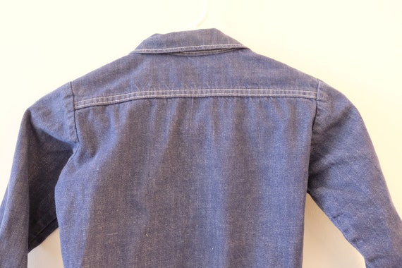 Vintage 60s Landlubber Denim Shirt, Kids 14, Womens S/XS