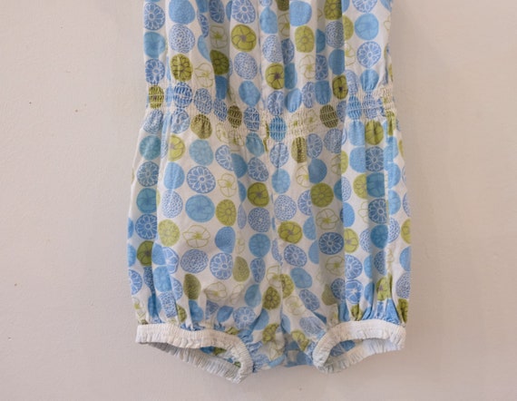 1940's Vintage Cotton Romper Playset Swimsuit Blu… - image 5