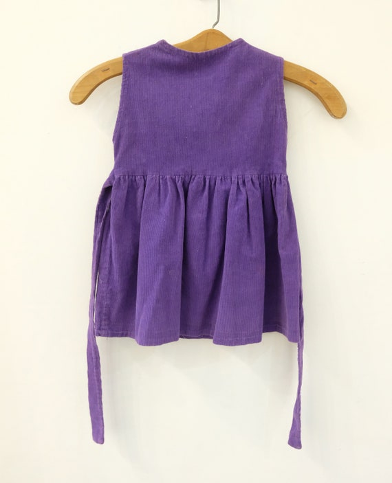 1950's Vintage Little Girl Royal Purple Fine Wale Sof… Gem