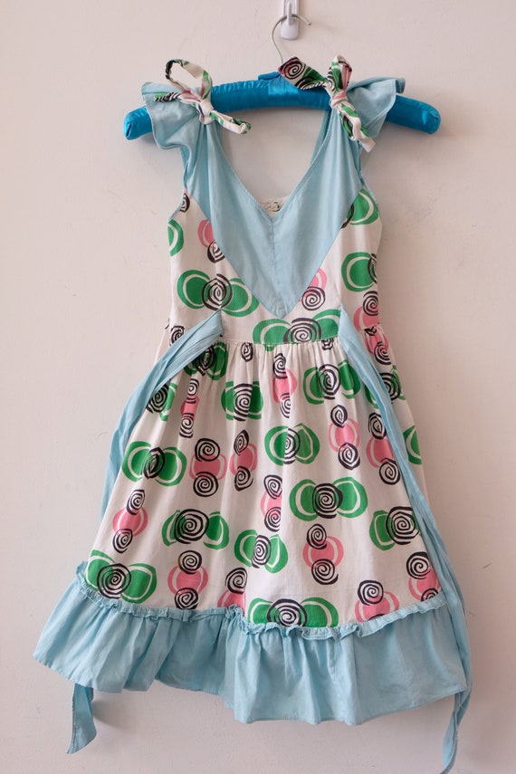 1950's Vintage Little Girl Summer Cotton Dress Bi… - image 7