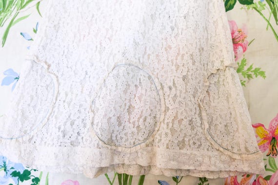 Lace R Girls 1920's Vintage Little Girls Sheer White Lace Party F… - Gem