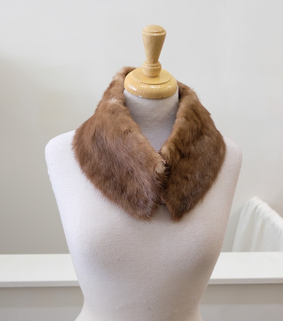 1950's Vintage Tones of Ranch Brown Mink Fur Coll… - image 1