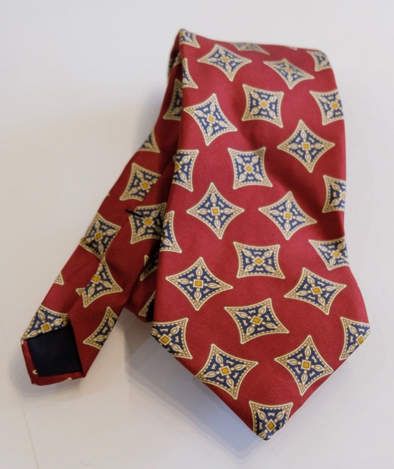 1990's Vintage Liberty Of London Silk Necktie / D… - image 1