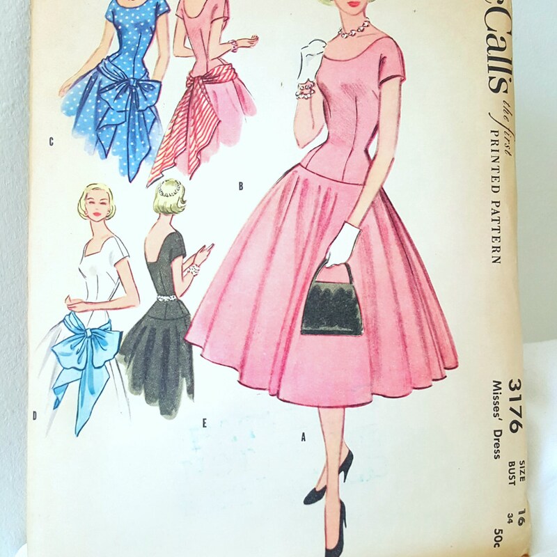 Drop Waist Dress Pattern Etsy