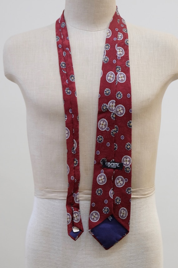 1990's Vintage Liberty Of London Silk Necktie / T… - image 4