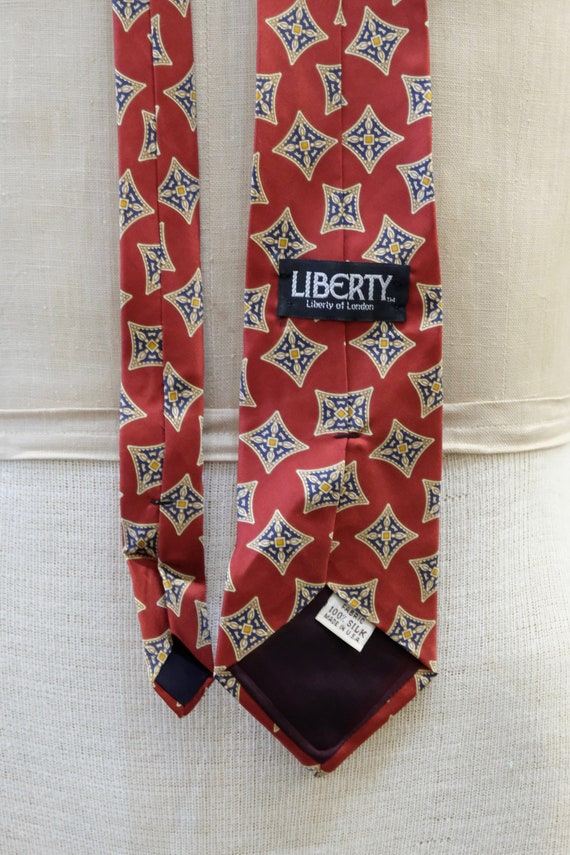 1990's Vintage Liberty Of London Silk Necktie / D… - image 8