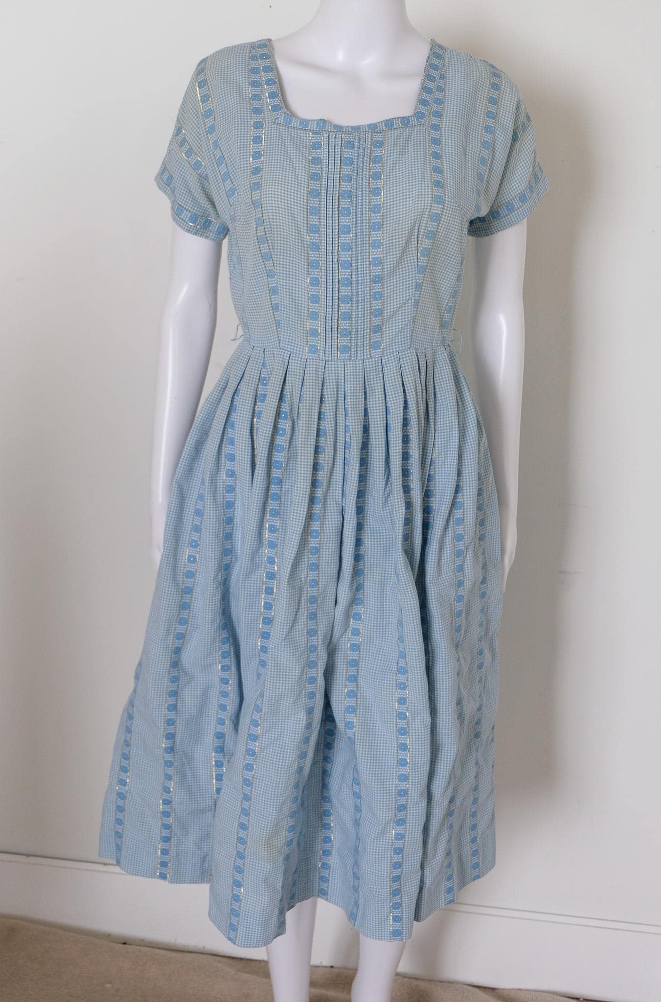 acler light blue dress 1950s BASILA cotton Sun dress medium main image 0