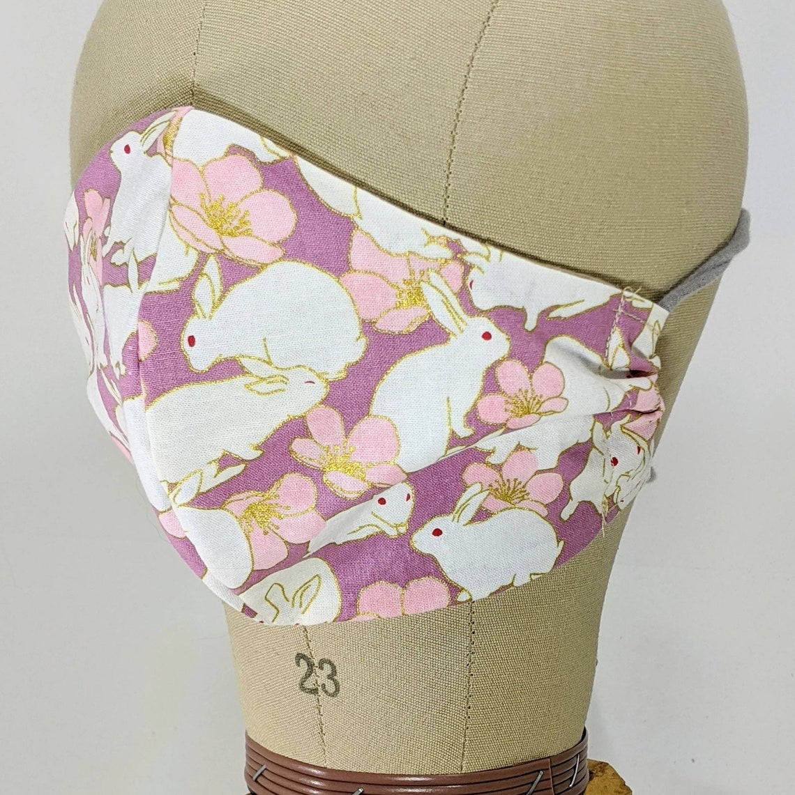 White Rabbit bunny masks Red black or lilac | Etsy