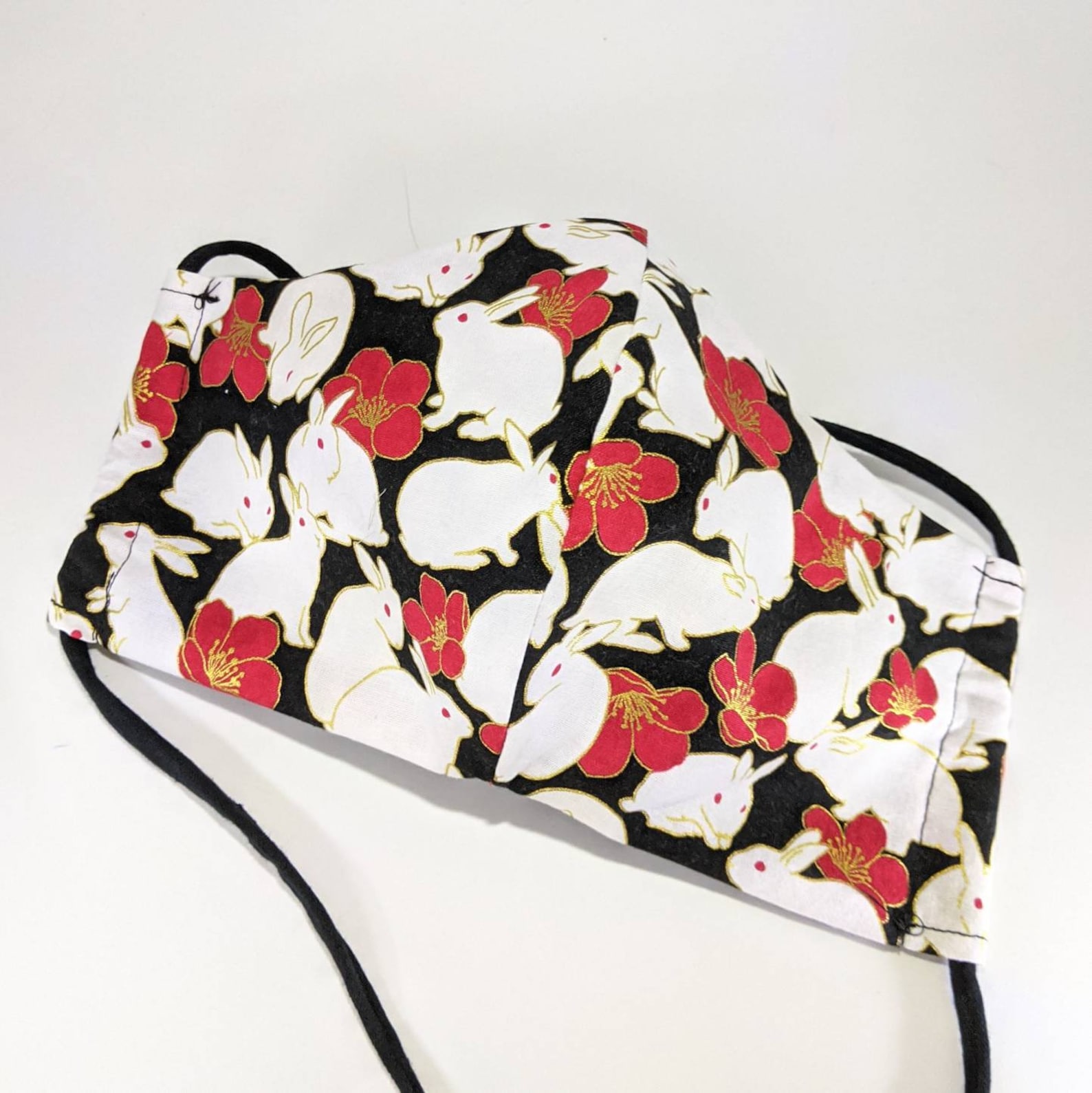 White Rabbit bunny masks Red black or lilac | Etsy