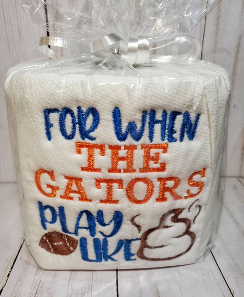 Florida Football Florida Gators Gag Gift Toilet Paper Etsy