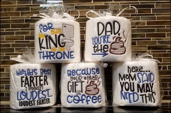 Funny Fathers Day Gift, Toilet Paper Gag Gift, Gift From Daughter, Gift  From Son, Gift From Wife, Unique Fathers Day Present, Gift From Kids 