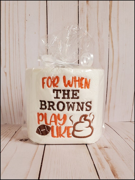 Browns Football, Cleveland Gag Gift, Toilet Paper, Ohio Funny Gift, Novelty  TP, White Elephant, Gifts for Him, Hard to Shop For, Dirty Santa 