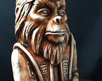 Lawgiver ceramic tiki mug (tan)