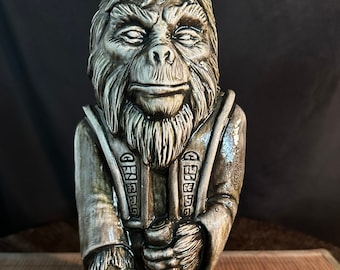 Lawgiver ceramic tiki mug (stone gray)