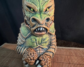 Piedras Blancas Monster ceramic tiki mug