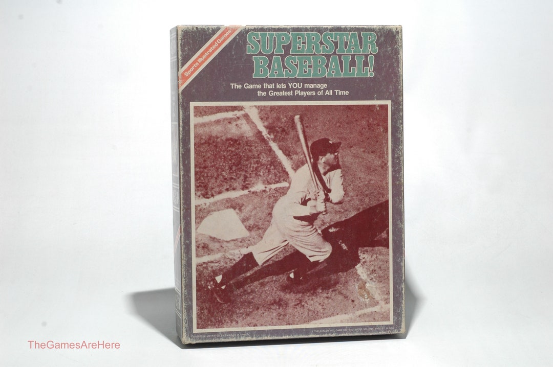 Sports Illustrated Superstar Baseball Avalon Hill 1978 Etsy