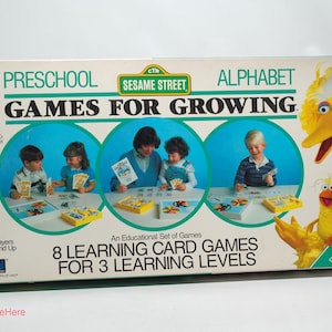 Sesame Street Games for Growing Preschool Alphabet - iGi 1986 COMPLETE